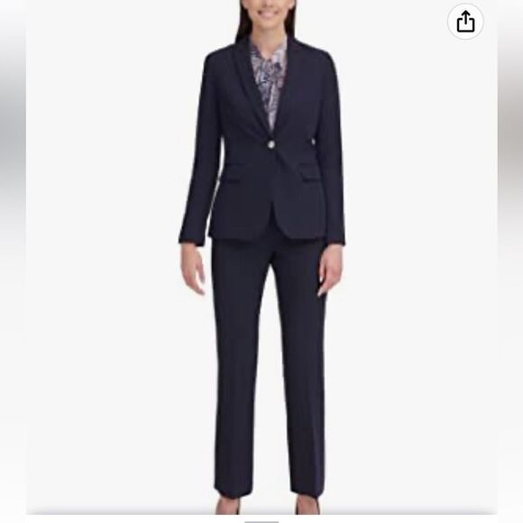 Tommy Hilfiger Blazer Business Jacket with Flattering Fit and Single-Button Sz-8 - Picture 3 of 15